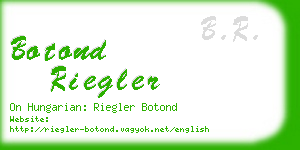 botond riegler business card